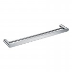 SS Round Chrome 605 Double Towel Rail